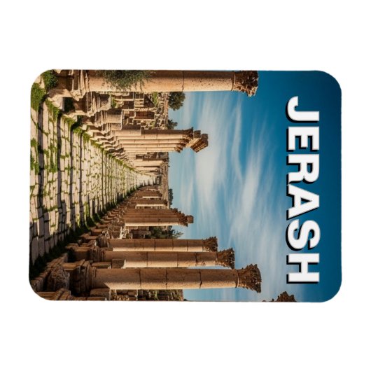 Jerash Jordan Travel Magnet (Horizontal)
