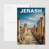 Jerash Jordan Travel Postkarte (Vorne/Hinten)