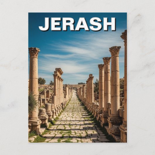 Jerash Jordan Travel Postkarte (Vorderseite)
