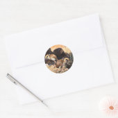 Jerboa T-Shirts und Geschenke Runder Aufkleber (Umschlag)