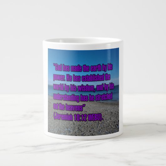Jeremia 10:12 WEBU Tasse (Vorderseite)