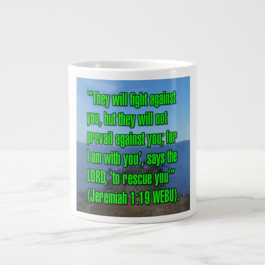 Jeremia 1:19 WEBU Tasse (Vorderseite)