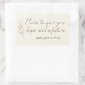 Jeremia 29:11 Aufkleber (Tasche)