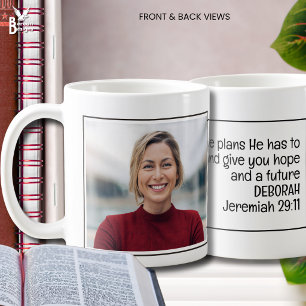 JEREMIA 29:11 Benutzerdefiniertes Foto Christliche Kaffeetasse