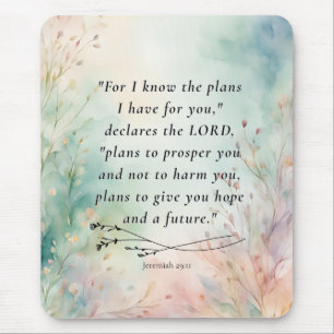 Jeremia 29,11 Bibelvers Bild Mousepad