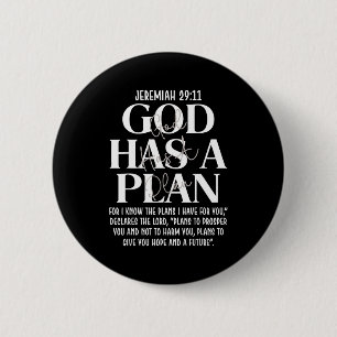 Jeremia 29 11 Gott hat einen Plan christliche Bibe Button