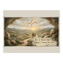 Jeremia 29:11 Schriftposter | Christliche Wanddeko