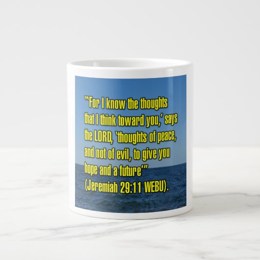 Jeremia 29:11 WEBU Tasse (Vorderseite)