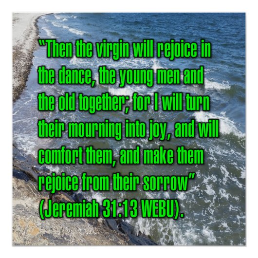 Jeremia 31:13 WEBU Poster (Vorderseite)
