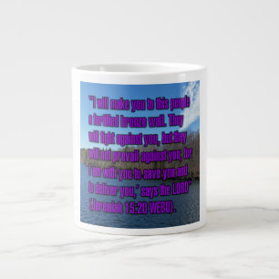 Jeremiah 15:20 WEBU-Tasse Jumbo-Tasse