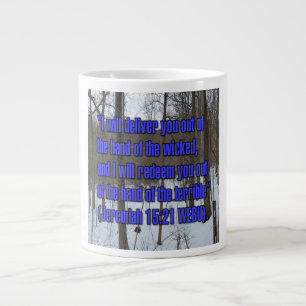 Jeremiah 15:21 WEBU-Tasse Jumbo-Tasse