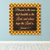 Jeremiah 17-7 leinwanddruck (Insitu (Holzboden))