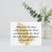 Jeremiah 17:7 Postkarte (Stehend Vorderseite)