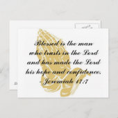 Jeremiah 17:7 Postkarte (Vorne/Hinten)