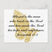 Jeremiah 17:7 Postkarte (Vorderseite)