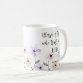 Jeremiah 17:7 Vertrauen in die Lord Scripture Flor Kaffeetasse (VorderseiteRechts)