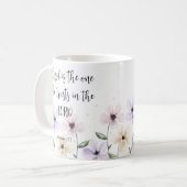 Jeremiah 17:7 Vertrauen in die Lord Scripture Flor Kaffeetasse (Vorderseite Links)