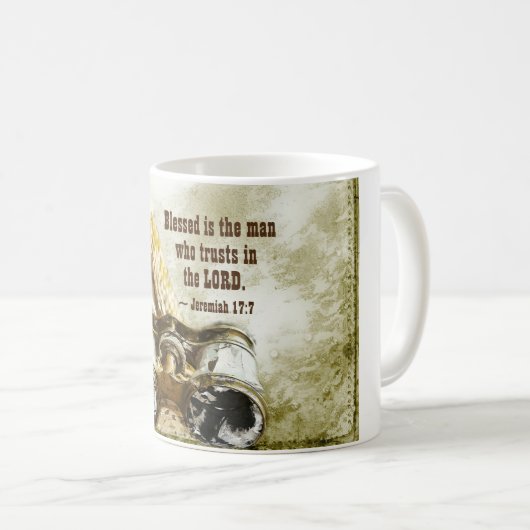 Jeremiah 17:7 Wunde the Man who trusts the Lord Kaffeetasse (VorderseiteRechts)