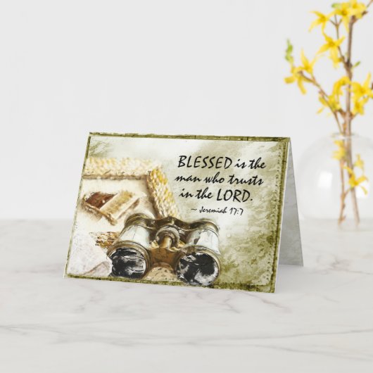 Jeremiah 17:7 Wunde the Man who trusts the Lord Karte (Gelbe Blume)