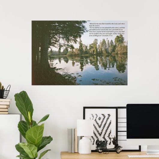 Jeremiah 17 — horizontal poster (Heimbüro)