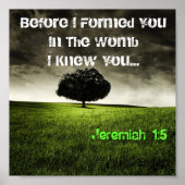 JEREMIAH 1:5 POSTER (Vorne)