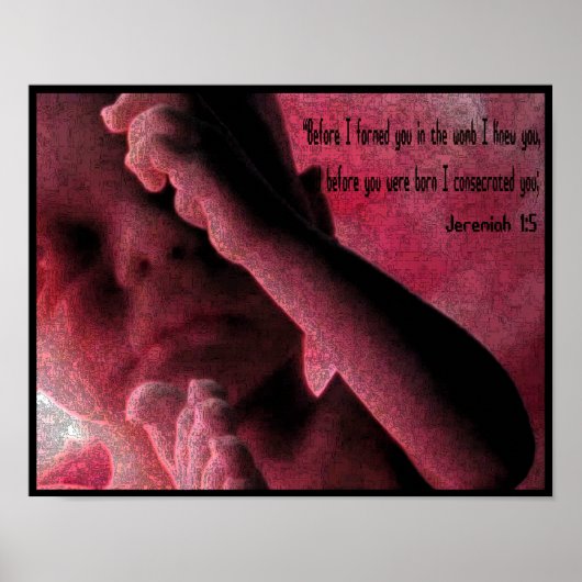 Jeremiah 1:5 poster (Vorne)