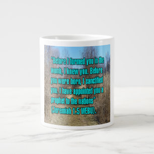 Jeremiah 1:5 WEBU-Tasse Jumbo-Tasse