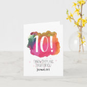 Jeremiah 29:11 10! Geburtskarte für Aquarell Karte (Gelbe Blume)