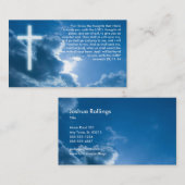 Jeremiah 29; 11-14 | Blau Christlich Visitenkarte (Vorne/Hinten)