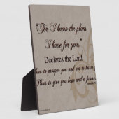 Jeremiah 29:11 Bibelgeschenk Fotoplatte (Seite)