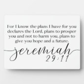 Jeremiah 29:11 Bibelschrift Bauernschild Fotoplatte (Vorderseite)