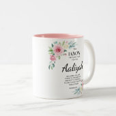 Jeremiah 29:11 Bibelschrift personalisieren Zweifarbige Tasse (VorderseiteRechts)