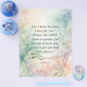 Jeremiah 29:11 Bibelverse-Bild Flyer (Einzeln)