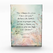 Jeremiah 29:11 Bibelverse-Bild Fotoblock (Vorderseite)