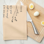 Jeremiah 29:11 Bibelverse-Bild Geschirrtuch (Viertel Falte)