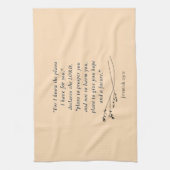 Jeremiah 29:11 Bibelverse-Bild Geschirrtuch (Vertikal)