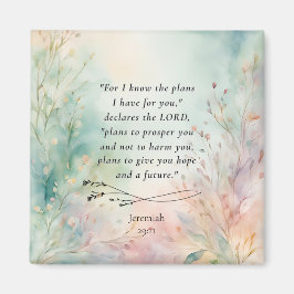 Jeremiah 29:11 Bibelverse-Bild Magnet