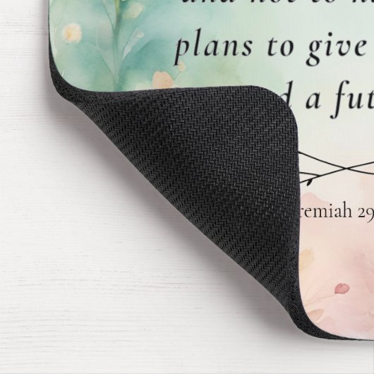 Jeremiah 29:11 Bibelverse-Bild Mousepad (Ecke)