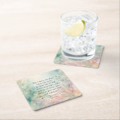 Jeremiah 29:11 Bibelverse-Bild Rechteckiger Pappuntersetzer (Vor Ort)