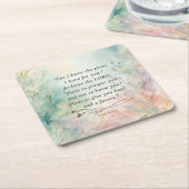 Jeremiah 29:11 Bibelverse-Bild Rechteckiger Pappuntersetzer (angewinkelt)