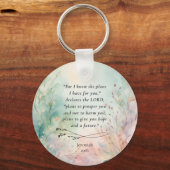 Jeremiah 29:11 Bibelverse-Bild Schlüsselanhänger (Vorderseite)