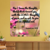 Jeremiah 29:11 Bibelverse KJV Mauer Kunst Leinwanddruck (Insitu (Wohnzimmer))
