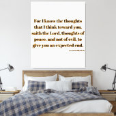 Jeremiah 29:11 Bibelverse KJV Wall Art Leinwanddruck (Insitu (Schlafzimmer))