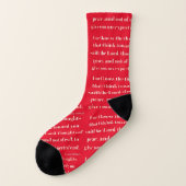 Jeremiah 29:11 Bibelverse Mix N Match RB All-over Socken (Links - Außen)
