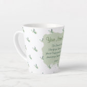 Jeremiah 29:11 Bibelverse personalisieren Milchtasse (Linke Ecke)