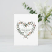 Jeremiah 29:11 Blume Herzpostkarte Postkarte (Stehend Vorderseite)