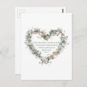 Jeremiah 29:11 Blume Herzpostkarte Postkarte (Vorne/Hinten)