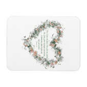 Jeremiah 29:11 Blumenmagnet Magnet (Horizontal)