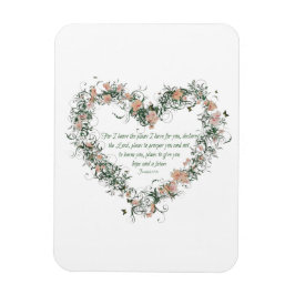 Jeremiah 29:11 Blumenmagnet Magnet