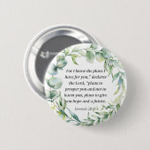 Jeremiah 29:11 button (Vorne & Hinten)